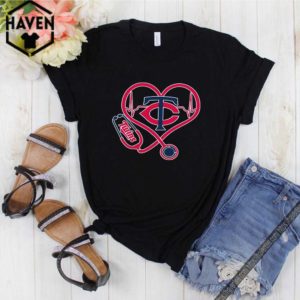 Minnesota Twins Baseball Stethoscope Heartbeat Shirt