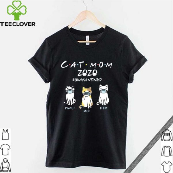 Mother’s Day Gift Personalized Cat Mom 2020 Quarantined T Shirt 3