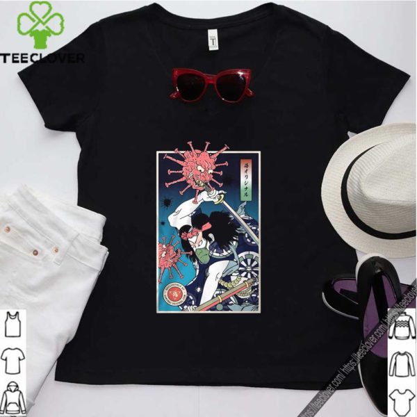 Samurai With Coronavirus Demon Shirt