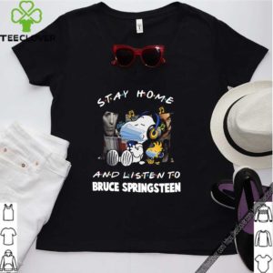 Snoopy And Woodstock Mask Stay Home And Listen To Bruce Springsteen