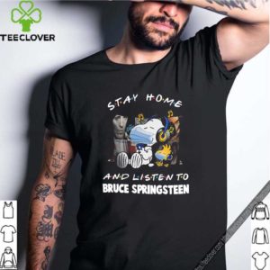 Snoopy And Woodstock Mask Stay Home And Listen To Bruce Springsteen