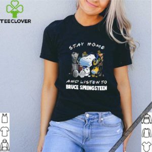 Snoopy And Woodstock Mask Stay Home And Listen To Bruce Springsteen