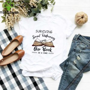 Surviving social distancing one book at a time Coronavirus shirt