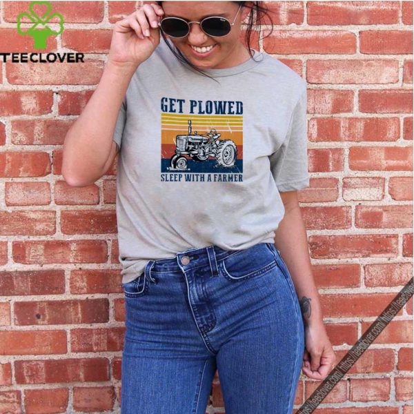 Tractor get plowed sleep with a farmer vintage shirt