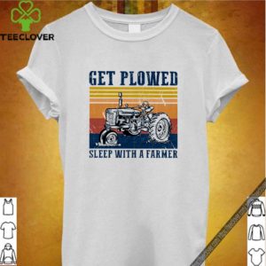 Tractor get plowed sleep with a farmer vintage