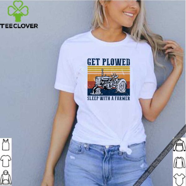 Tractor get plowed sleep with a farmer vintage shirt