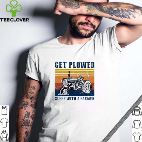 Tractor get plowed sleep with a farmer vintage shirt