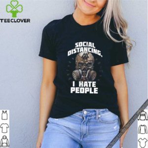 Viking skull social distancing I hate people Coronavirus shirt