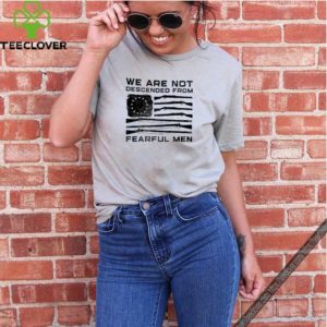 American flag we are not descended from fearful men