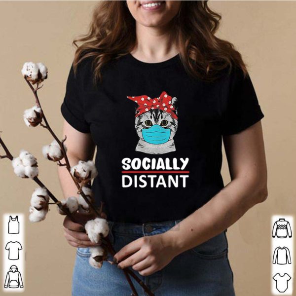 Cat mask social distant hoodie, sweater, longsleeve, shirt v-neck, t-shirts