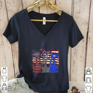 Cats Happy July 4th Firework American Flag shirt