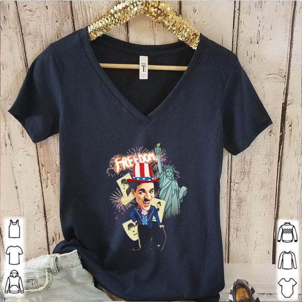 Charlie Chaplin freedom Flag day american shirt