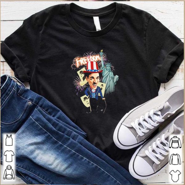Charlie Chaplin freedom Flag day american shirt