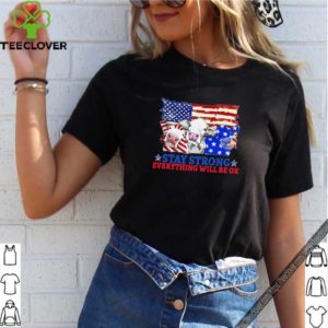 Cows American Flag Stay Strong Everything Will Be Ok Shirt