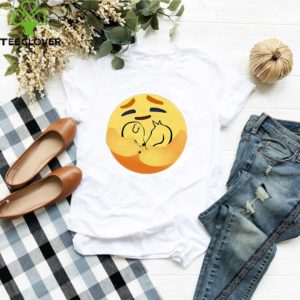 Facebook Care Emoji Hug Heart Dog And Horse shirt