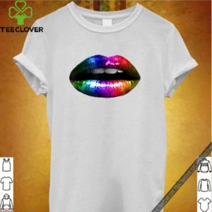 Glossy Rainbow Lips LGBT Pride Funny Gift