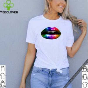 Glossy Rainbow Lips LGBT Pride Funny Gift