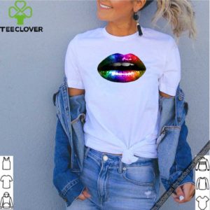 Glossy Rainbow Lips LGBT Pride Funny Gift