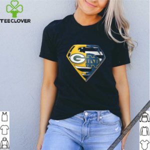 Green Bay Packers And Notre Dame Fighting Superman Shirt