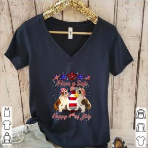 Have Safe And Happy July 4th English Bulldog Amrican Flag shirt