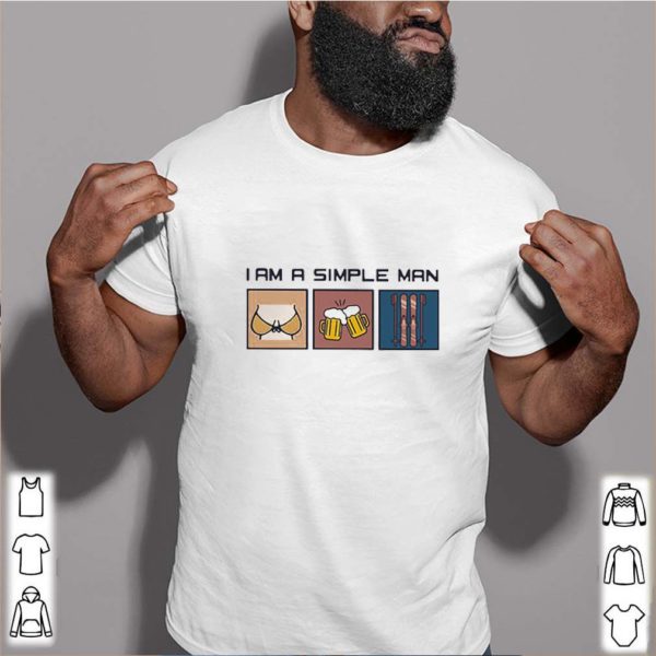 I Am A Simple Man Boobs Beer And Skilling hoodie, sweater, longsleeve, shirt v-neck, t-shirt