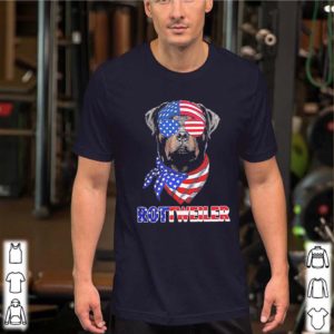 Independence Day rottweiler glasses america shirt