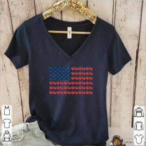 Jeeps and dog paw America Flag shirt