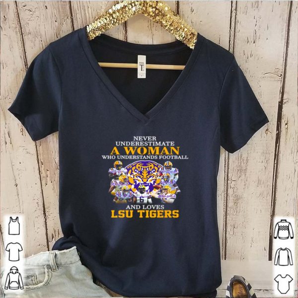 LSU Tigers signatures Never underestimate a woman who understands hoodie, sweater, longsleeve, shirt v-neck, t-shirts