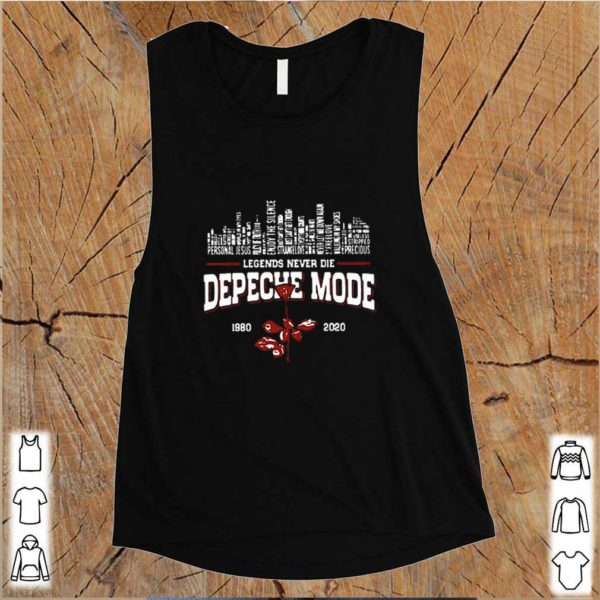 Legends Never Die Depeche Mode 1980 2020 city songs shirts