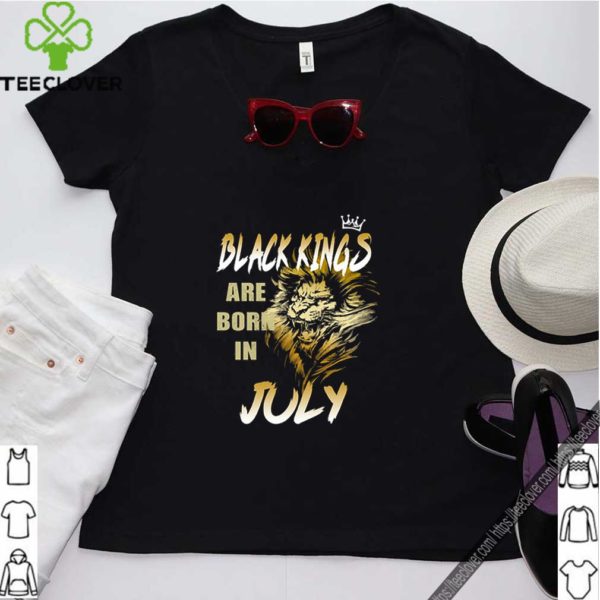 Lion Black Kings are born in July shirt