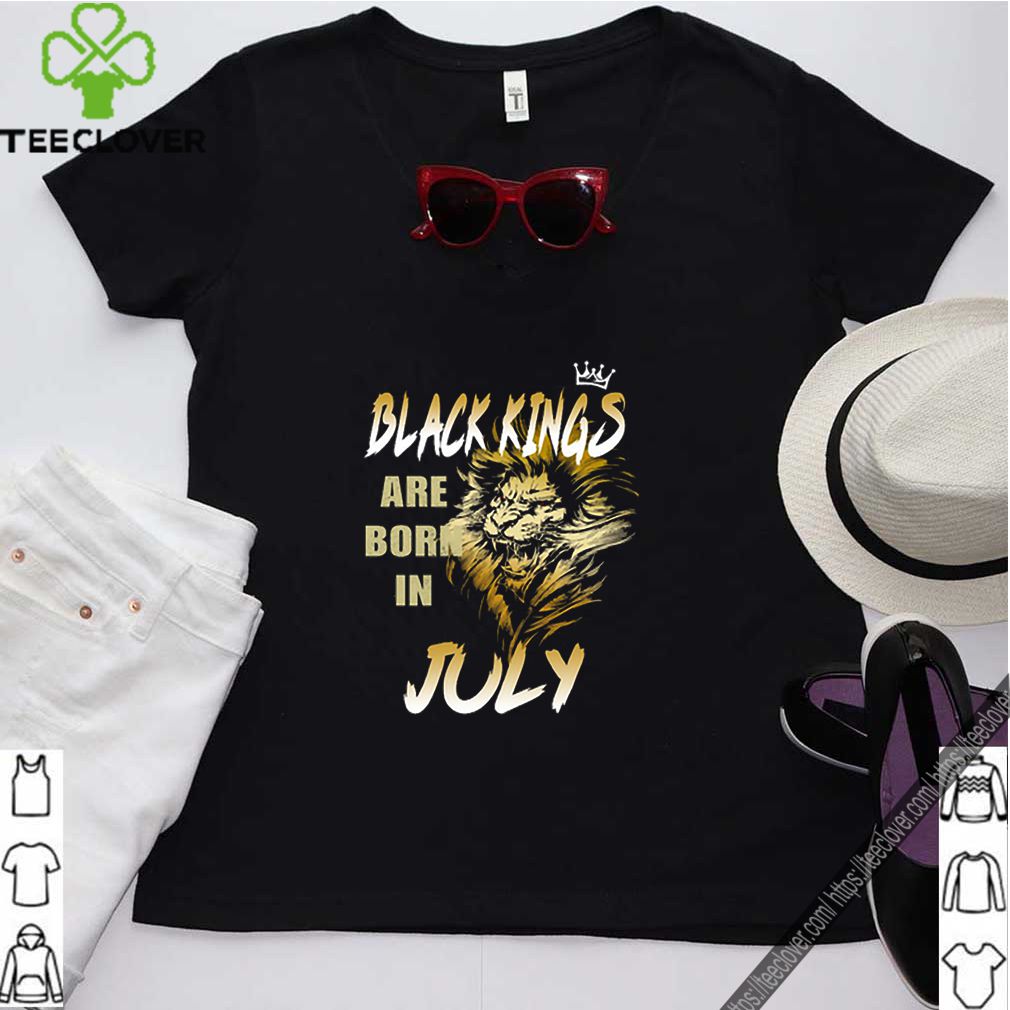 Lion Black Kings are born in July shirt 8 Lion Black Kings are born in July