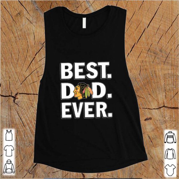 Logo Chicago Blackhawks Best Dad Ever Father’s Day hoodie, sweater, longsleeve, shirt v-neck, t-shirt