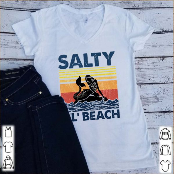 Mermaid salty lil’ beach retro vintage shirts