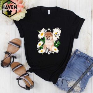 Shiba Inu Daisy flower Classic T-