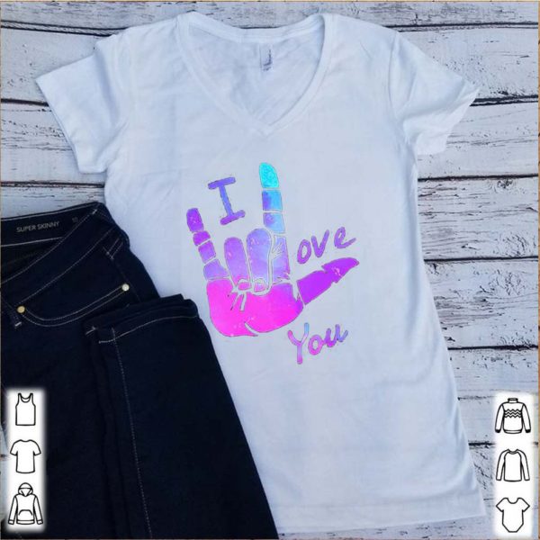 Sign Language I Love You shirt