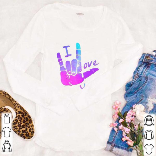 Sign Language I Love You shirt