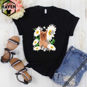 Silky Terrier Daisy flower Classic T-Shirt