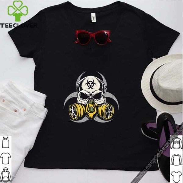 Skull gas mask Biological hazard Coronavirus shirt