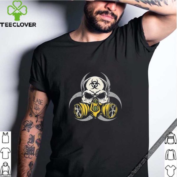 Skull gas mask Biological hazard Coronavirus shirt