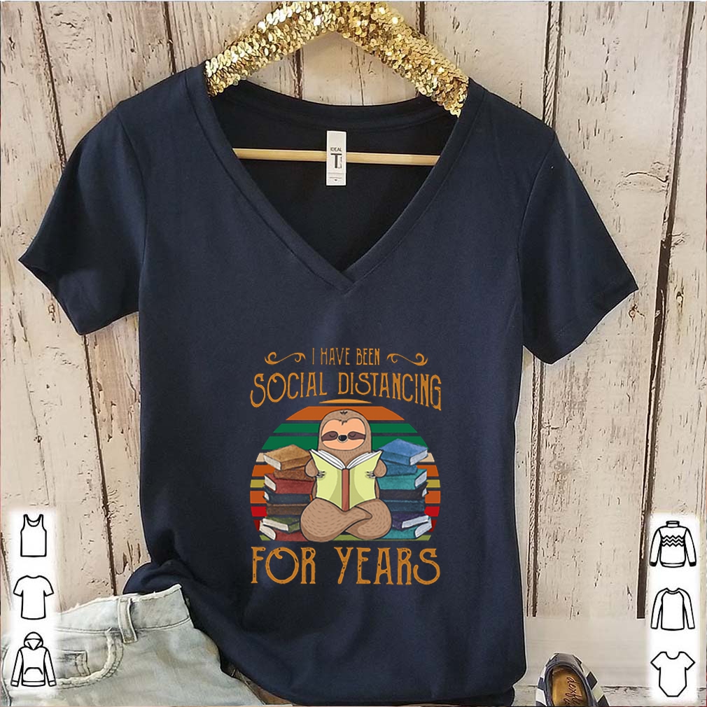 Sloth read book i have been social distancing for years vintage shirt 6 Sloth read book i have been social distancing for years vintage