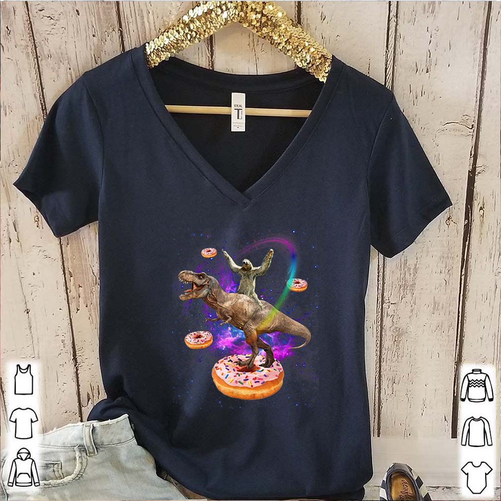 Space Sloth Riding Dinosaur T-rex Donuts GalaxySloth Shirt 6 Space Sloth Riding Dinosaur T-rex Donuts GalaxySloth