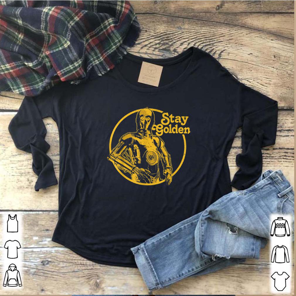 Star Wars C-3PO Stay Golden Text Portrait Shirt 7 Star Wars C-3PO Stay Golden Text Portrait