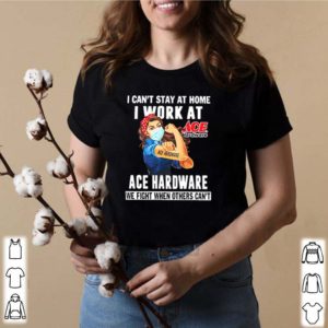 Strong Woman Face Mask I Ca’t Stay At Home I Work At Ace Hardware We Fight When Others Can’t