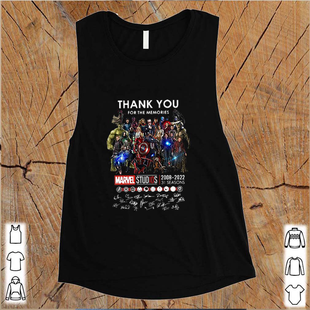 Thank You For The Memories Marvel Studios 2008-2022 Signatures shirt 9 Thank You For The Memories Marvel Studios 2008-2022 Signatures