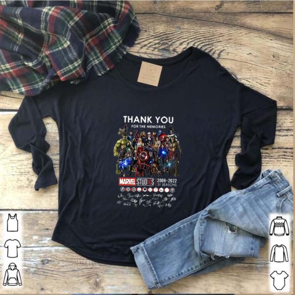 Thank You For The Memories Marvel Studios 2008-2022 Signatures shirt