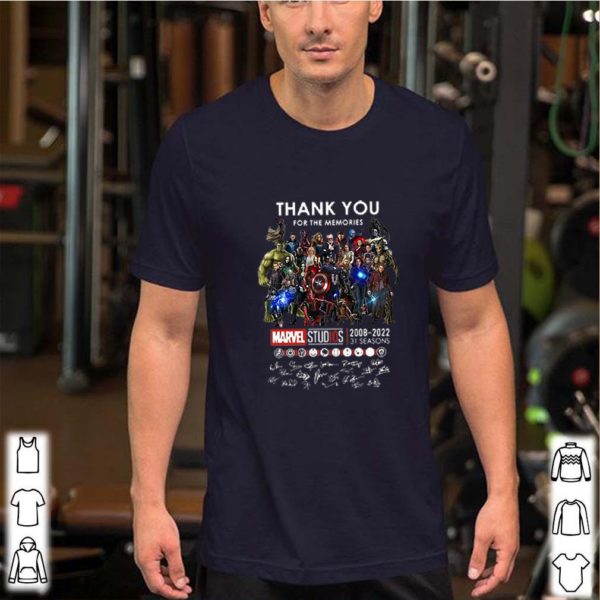 Thank You For The Memories Marvel Studios 2008-2022 Signatures shirt