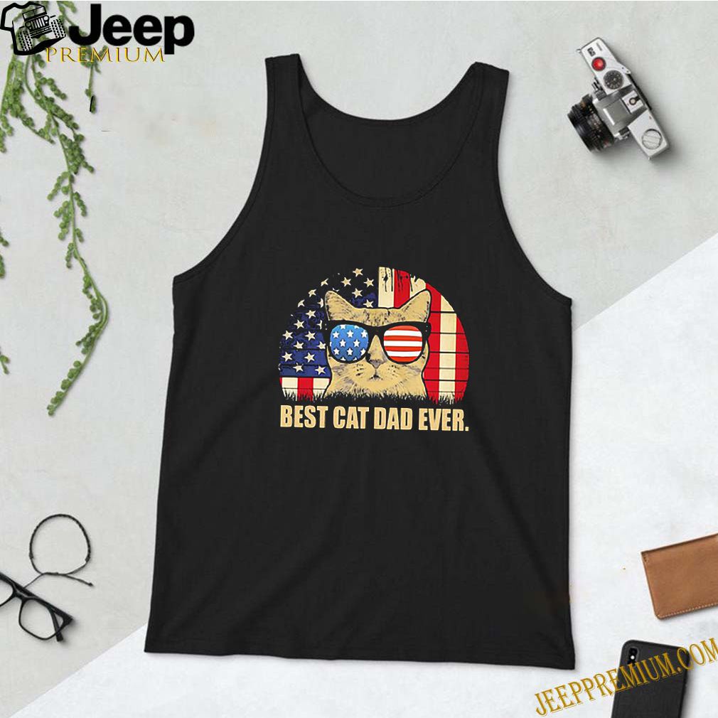 Vintage Best Cat Dad Ever American Flag 4th Of July Independence Day shirt 10 Vintage Best Cat Dad Ever American Flag 4th Of July Independence Day