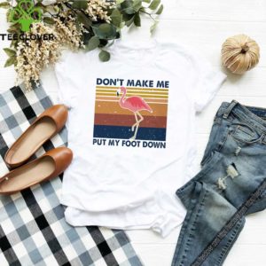 Vintage Flamingo Don’t Make Me Put My Foot Down shirt