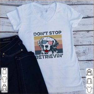 Vintage Golden Retriever Don’t Stop Retrievin Independence Day