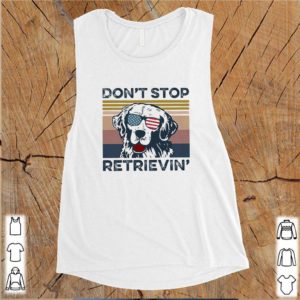 Vintage Golden Retriever Don’t Stop Retrievin Independence Day